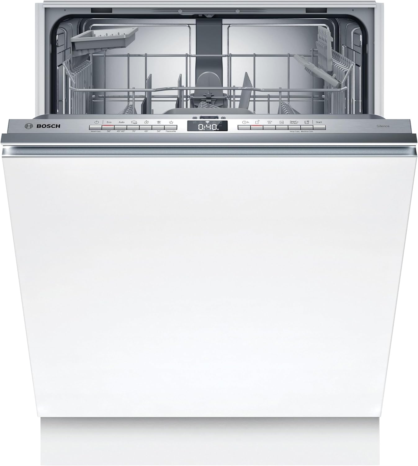 Bosch SMV4ETX08E Serie 4 – Vollintegriert 60 cm, Besteckkorb, Leise