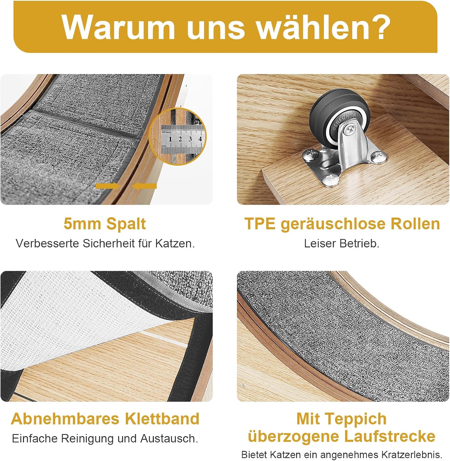 Naviconvex Katzen-Laufrad XXL – Ø 135 cm