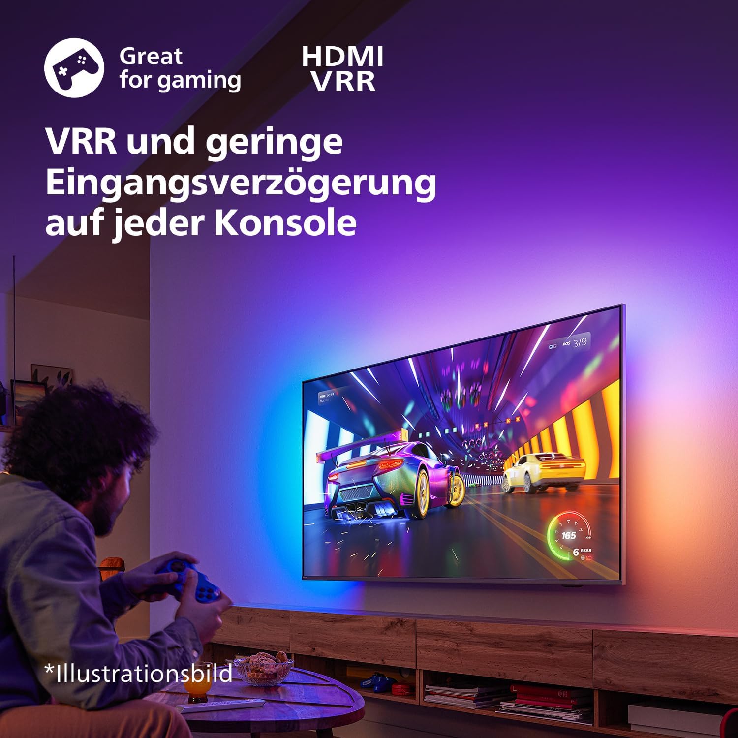 Philips Ambilight 43PUS8109 – 43 Zoll 4K LED Smart TV mit Titan OS & Dolby Atmos