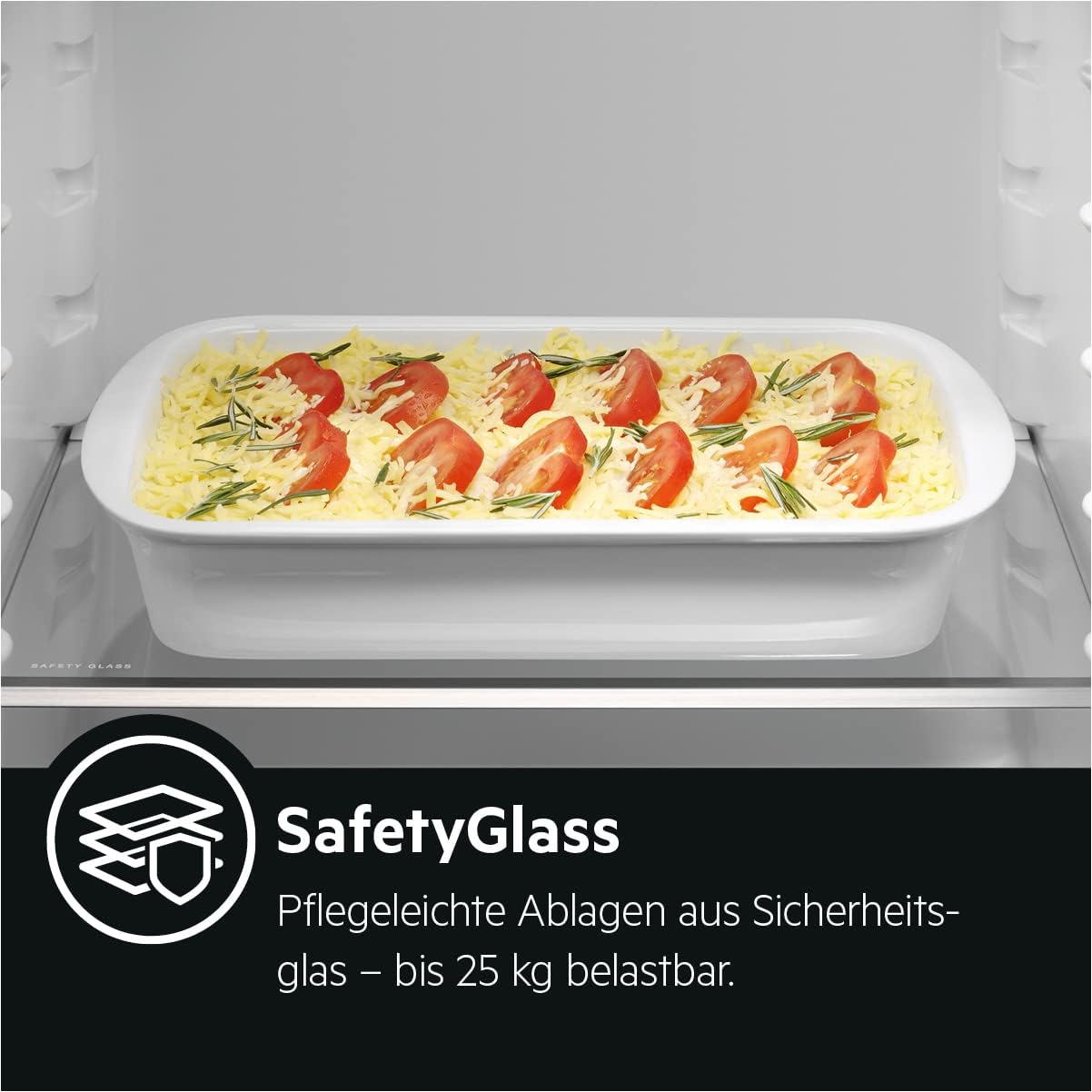 AEG RDB424E1AX Kühlautomat Serie 5000 – 206 L, Gefrierfach oben, Edelstahl-Look mit Anti-Fingerprint