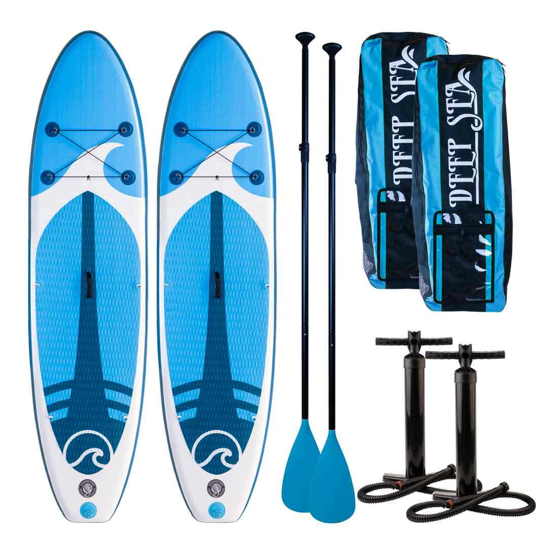 Deep Sea Kajak Pro 2x SUP Board Set – 300 cm, inkl. Kajaksitz & Paddel, Komplett-Set
