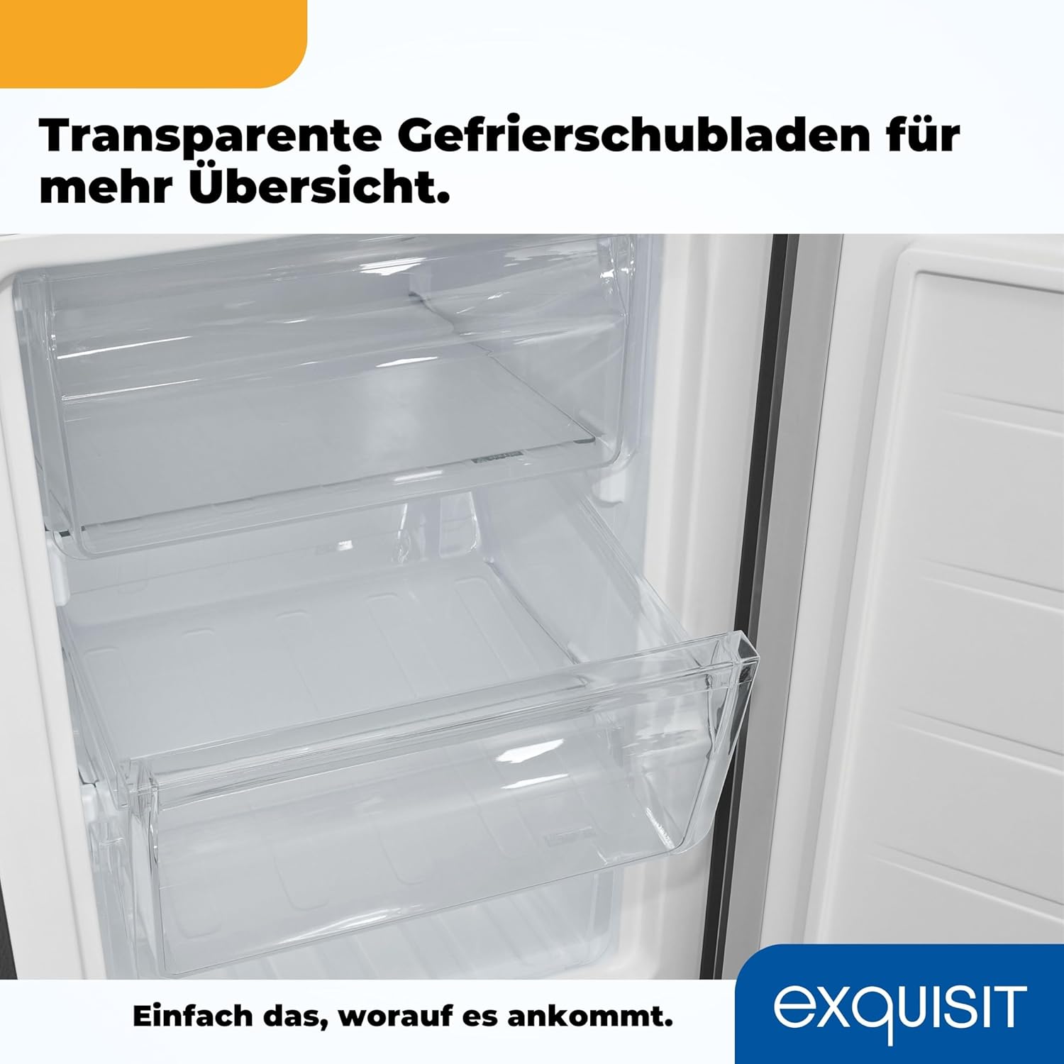 Exquisit Kühl-Gefrierkombination KGC5231-60-E-050C – 157 L, 4-Sterne-Gefrierfach, Alarm-Funktion