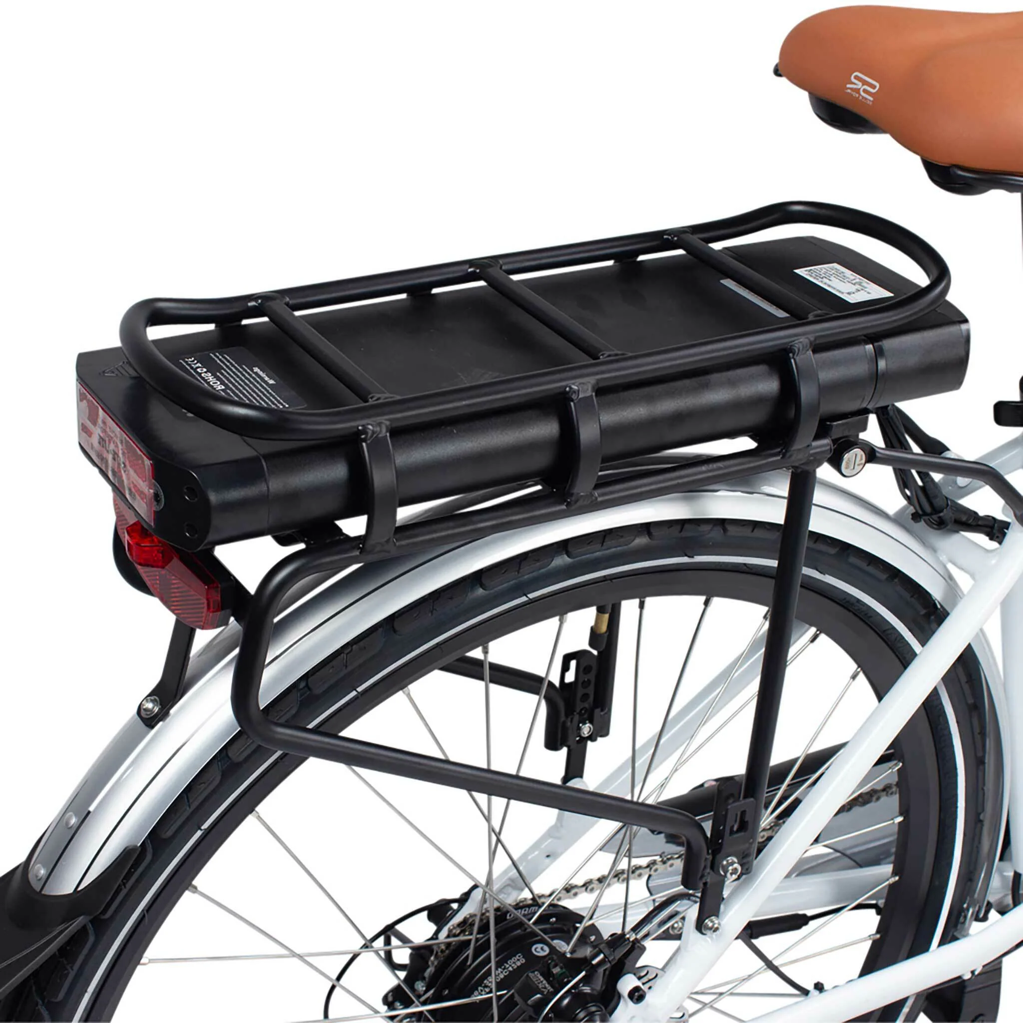 Swoop Elektrofahrrad City Damen 28 – 250 W, 36V/13Ah Akku, 70 km Reichweite