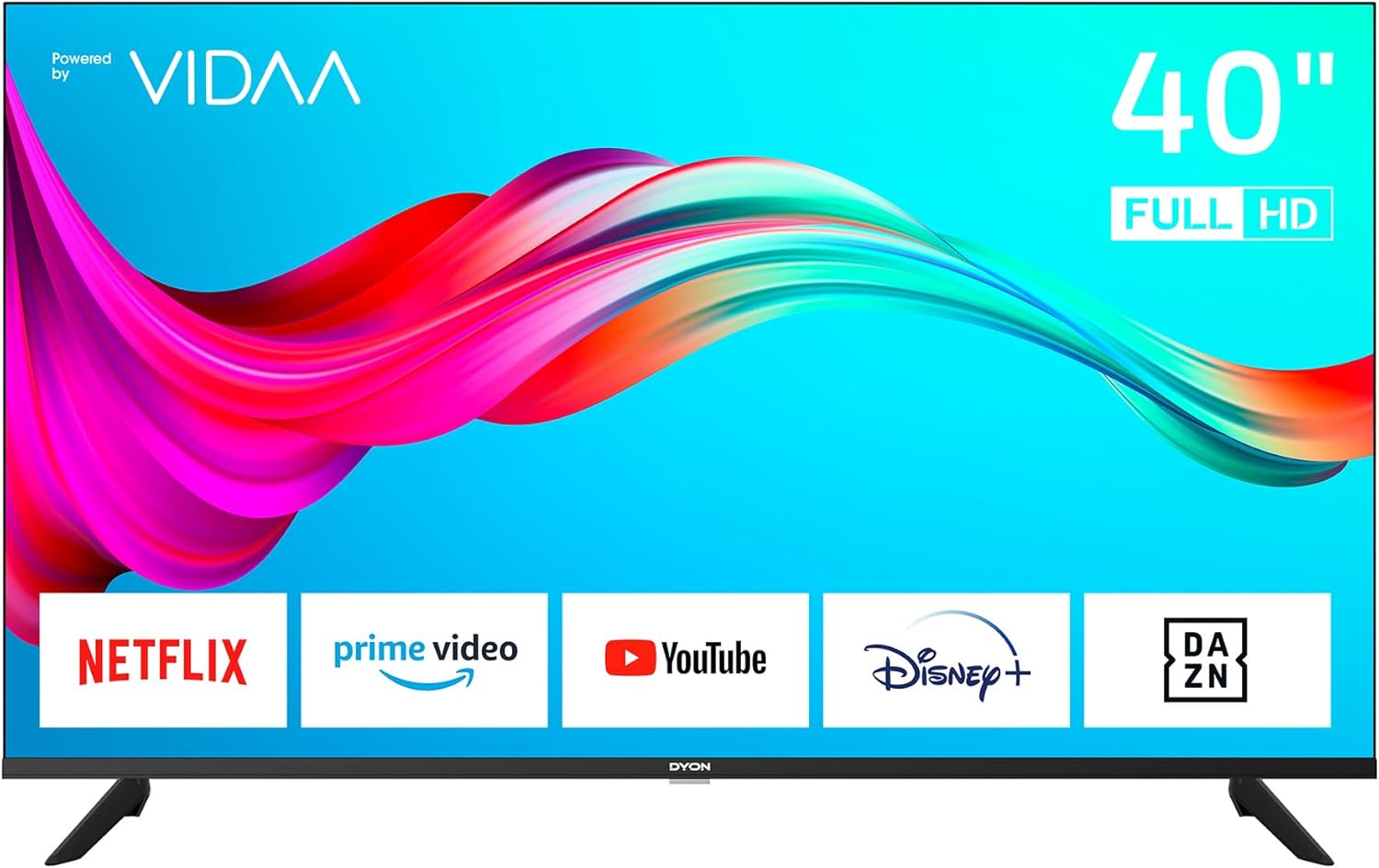 DYON Smart 43 VX – 43 Zoll Full HD Smart TV mit Triple Tuner, App Store & Streaming-Diensten