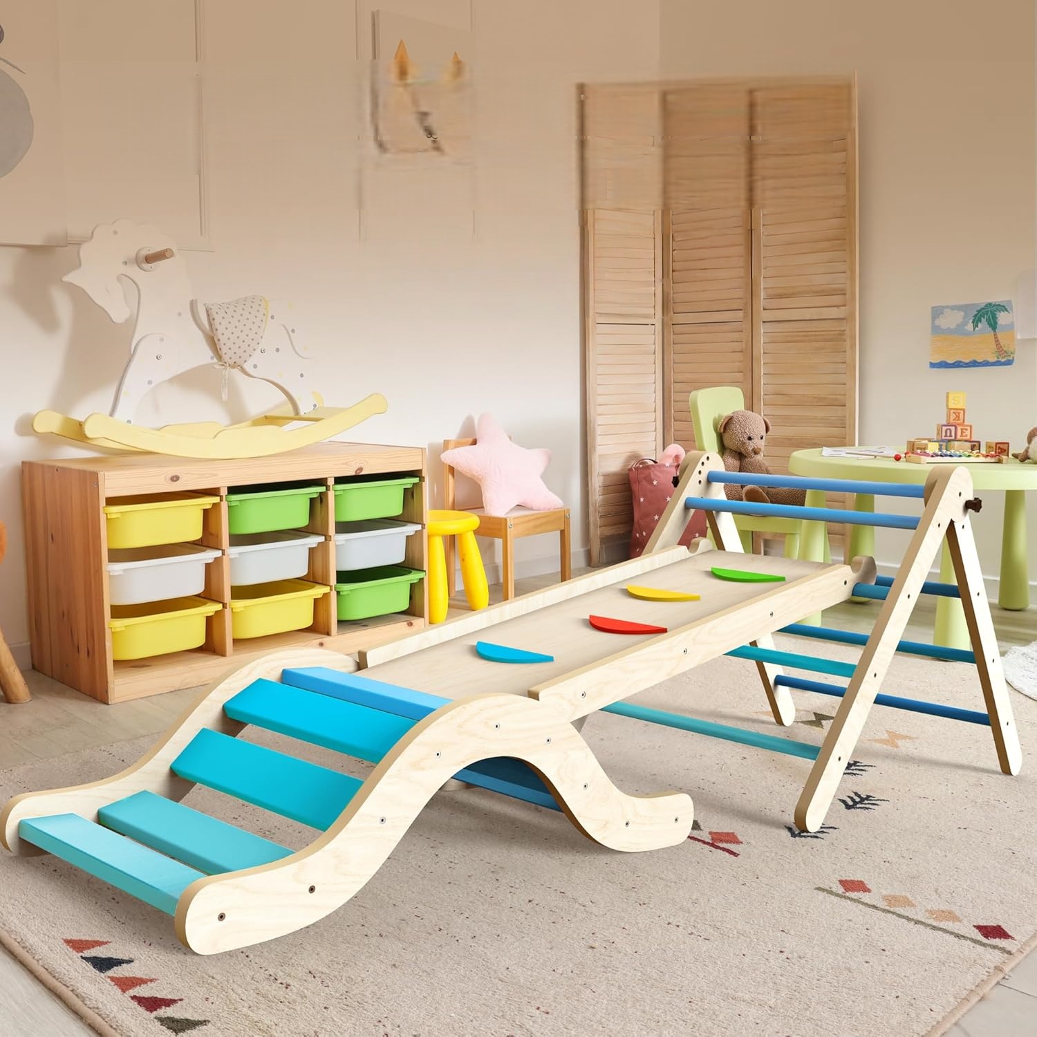 Montessori Indoor Playset – 7-in-1 Kletterspaß für Kleinkinder