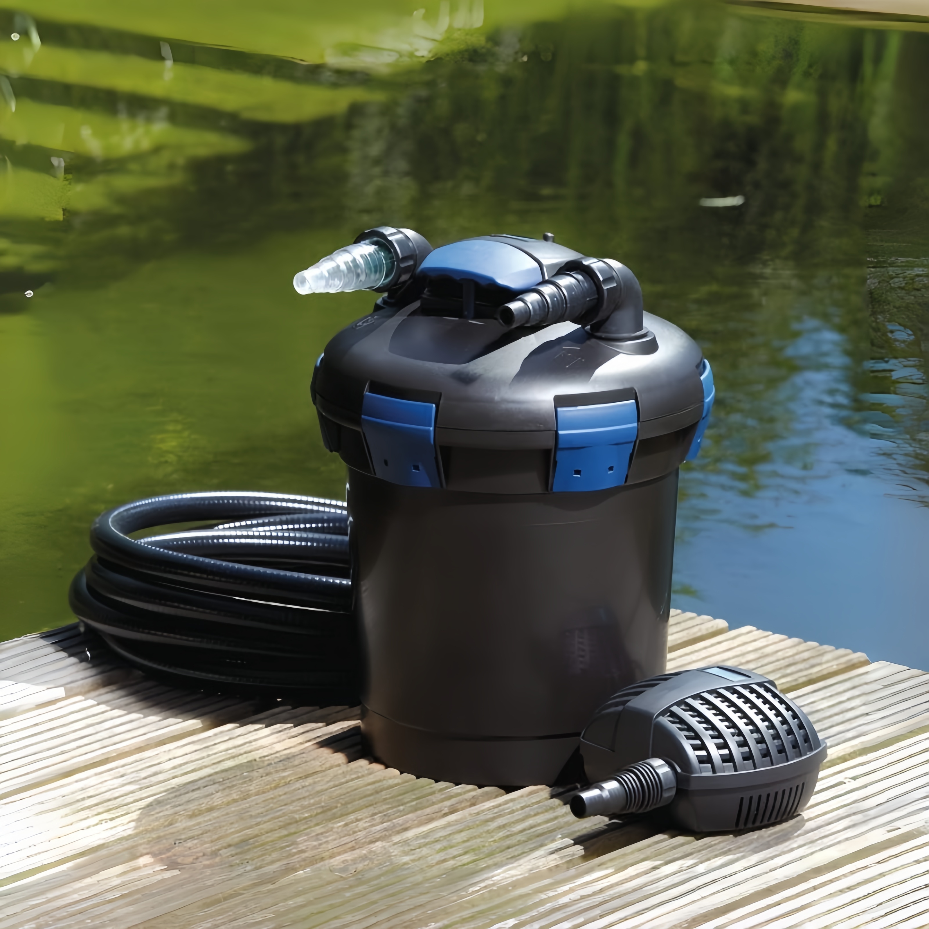 Oase BioPress 4000 UVC – Druckfilterset für Kristallklares Teichwasser