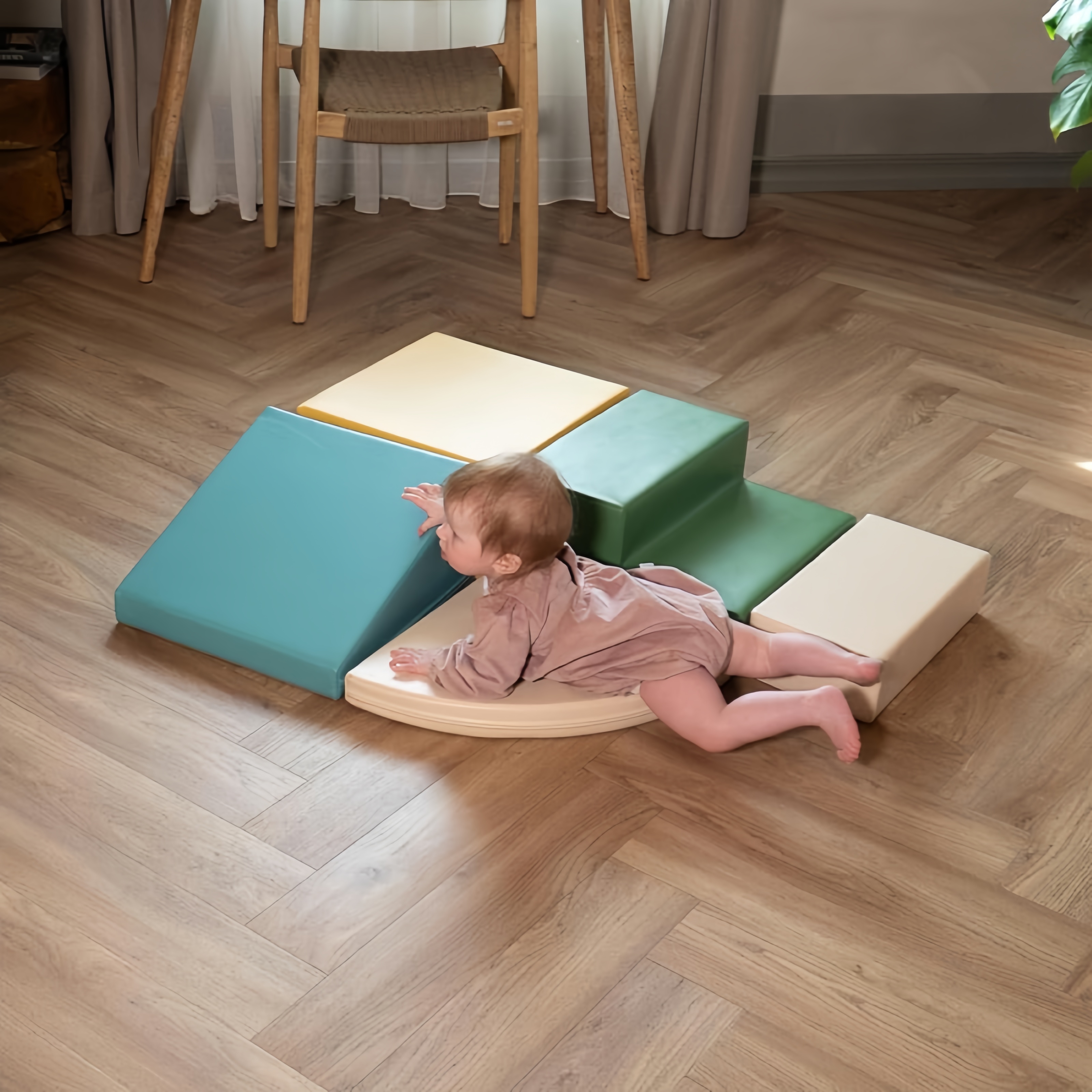 IGLU Soft Play Corner Climber – 5-teiliges XXL Softbausteine-Set