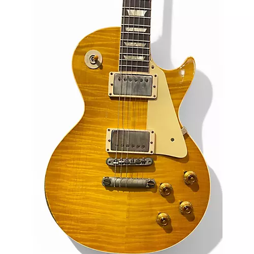 Used Gibson 1959 Reissue Murphy Aged Les Paul Lemon Solid Body Electric Guitar Lemon