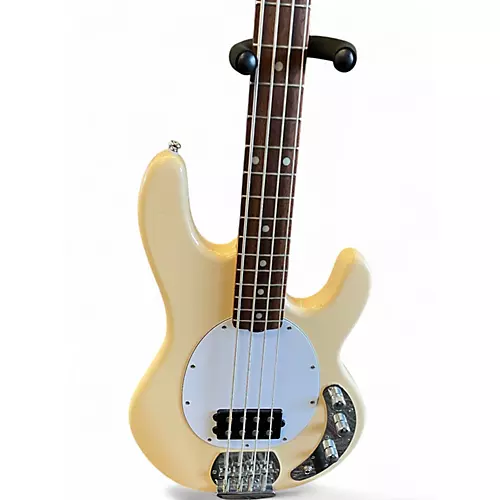 Used Sterling by Music Man Sub 4 Vintage White Electric Bass Guitar Vintage White
