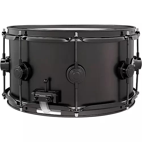 DW Collector's Series Satin Black Over Brass Snare Drum With Black Nickel Hardware 13 x 7 in.