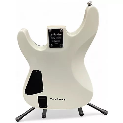 Used Schecter Guitar Research Demon 7 String White Solid Body Electric Guitar White
