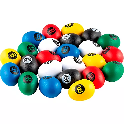 MEINL 24-Piece Egg Shaker Assortment Multi-Colored