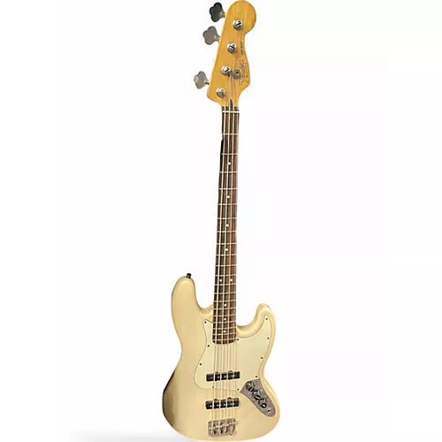 Used 1999 Fender Player Jazz Bass Olympic White Electric Bass Guitar Olympic White