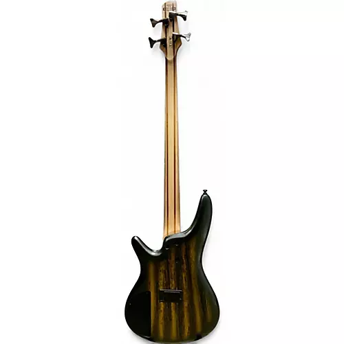 Used Ibanez SR300 Black and Gold Electric Bass Guitar Black and Gold