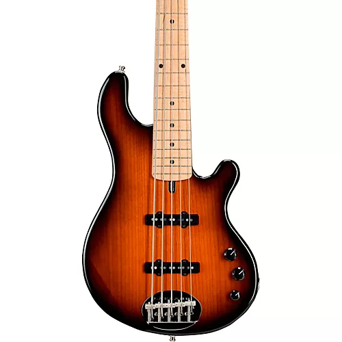 Lakland Classic 55 Dual J Maple Fretboard 5-String Electric Bass Guitar Tobacco Sunburst