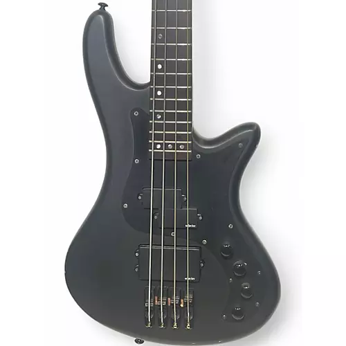 Used Schecter Guitar Research stiletto 4 Black Electric Bass Guitar Black
