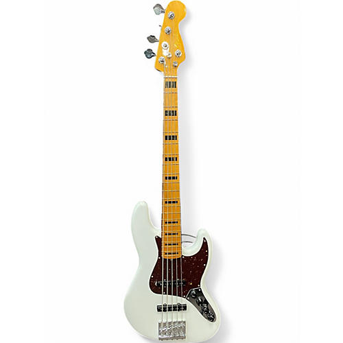 Used Fender American Ultra Jazz Bass V ARCTIC PEARL Electric Bass Guitar ARCTIC PEARL