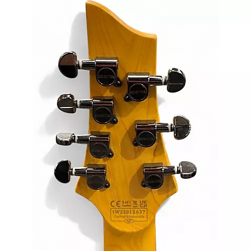 Used Schecter Guitar Research Demon 7 String WHITE Solid Body Electric Guitar WHITE