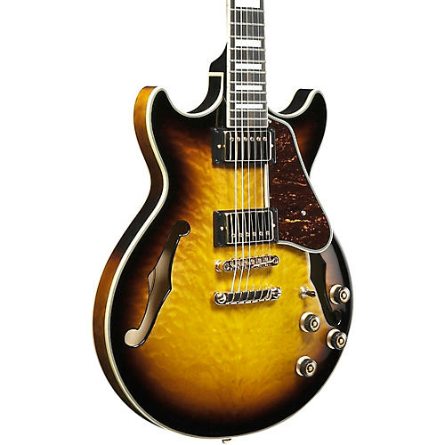 Ibanez AM93QM Artcore Expressionist Series Electric Guitar Jet Blue Burst