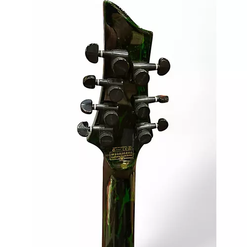 Used Schecter Guitar Research C7SM Green Solid Body Electric Guitar Green