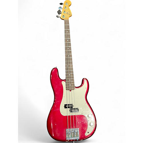 Used 2022 Fender Nate Mendel Signature Precision Bass Candy Apple Red Metallic Electric Bass Guitar Candy Apple Red Metallic
