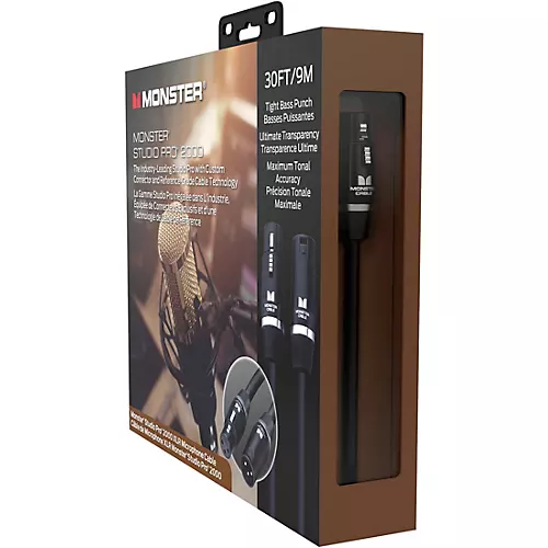 Monster Cable Prolink Studio Pro 2000 Microphone Cable 30 ft. Black