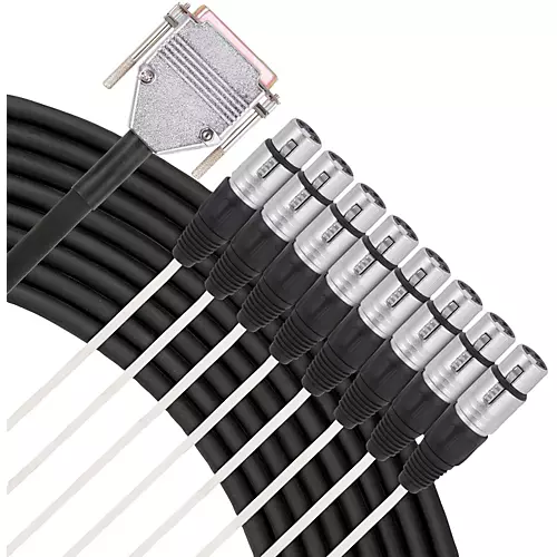 Livewire Advantage 8-Channel Snake D-sub to XLR Female 5 ft. Black