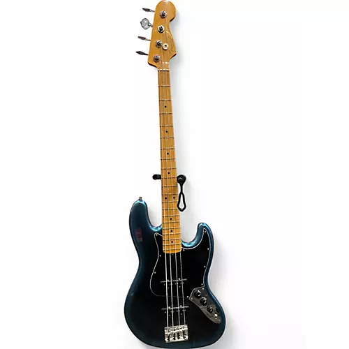 Used 2020 Fender american pro ii jazz bass maple neck Dark Knight Electric Bass Guitar Dark Knight