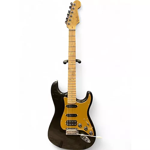Used 2007 Fender American Deluxe Stratocaster Montego Black Solid Body Electric Guitar Montego Black