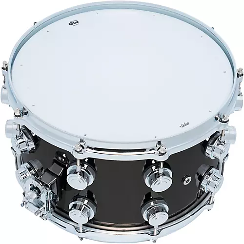 DW Collector's Series Black Nickel Over Brass Snare Drum With Die-Cast Hoops 14 x 8 in. Black Nickel Over Brass
