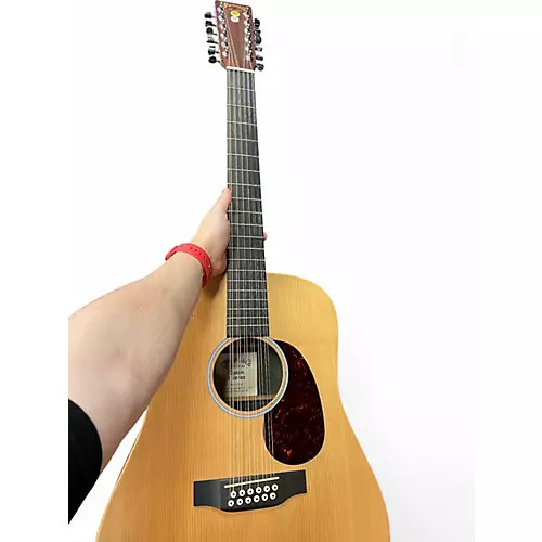 Used Martin DX2E 12 STRING Natural 12 String Acoustic Electric Guitar Natural