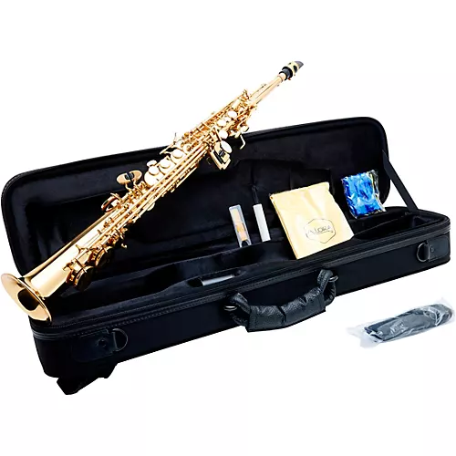 Allora ASPS-250 Student Series Soprano Sax Lacquer Lacquer Keys