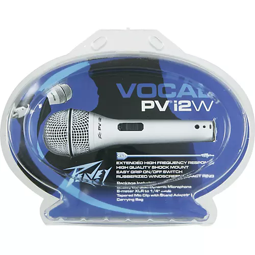 Peavey PVi 2G 1/4 Dynamic Handheld Microphone White