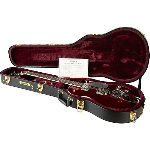 Gretsch Guitars G6129T Players Edition Jet FT With Bigsby Electric Guitar Red Sparkle