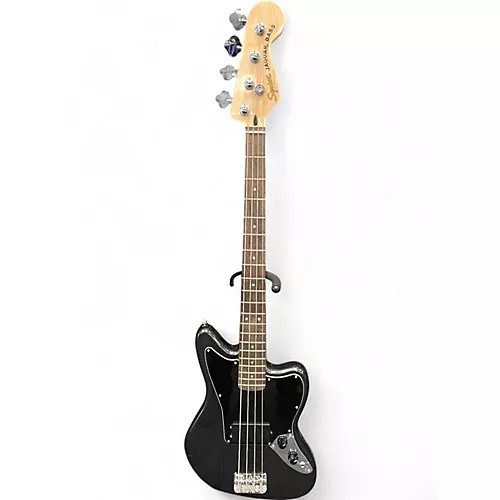 Used Squier Vintage Modified Jaguar Bass Black Electric Bass Guitar Black