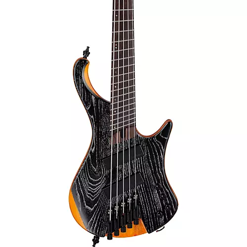 Ibanez EHB1135MS 5-String Multi-Scale Ergonomic Headless Bass Guitar Silver Wave Black Low Gloss