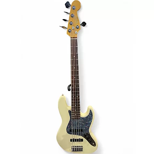 Used 2021 Fender American Professional II Jazz Bass V Olympic White Electric Bass Guitar Olympic White