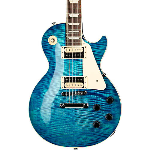 Gibson Les Paul Traditional Pro V AAA Flame Top Electric Guitar Dark Purple Burst