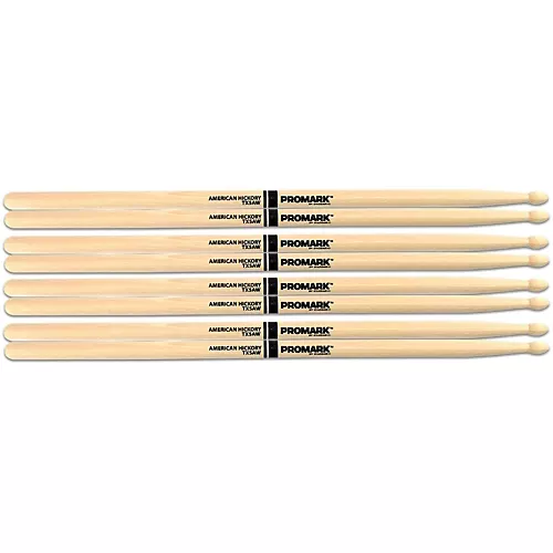 Promark Classic Forward Hickory Drum Sticks, Buy 3 Pair, Get 1 Pair Free 5B Wood Tip