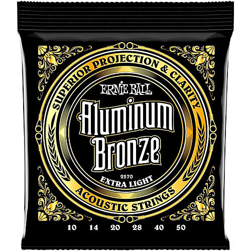 Ernie Ball Aluminum Bronze Extra Light Acoustic Guitar Strings