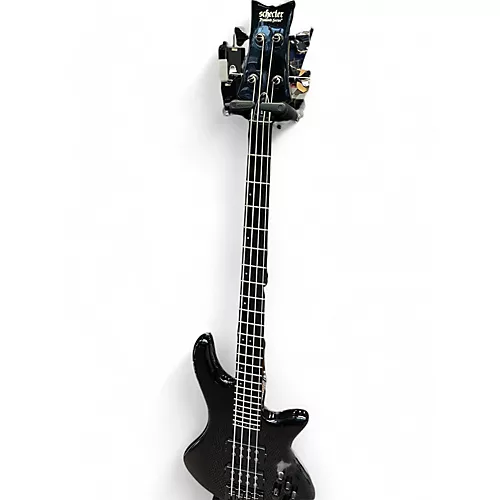Used Schecter Guitar Research Stiletto Studio 4 String Trans Black Electric Bass Guitar Trans Black