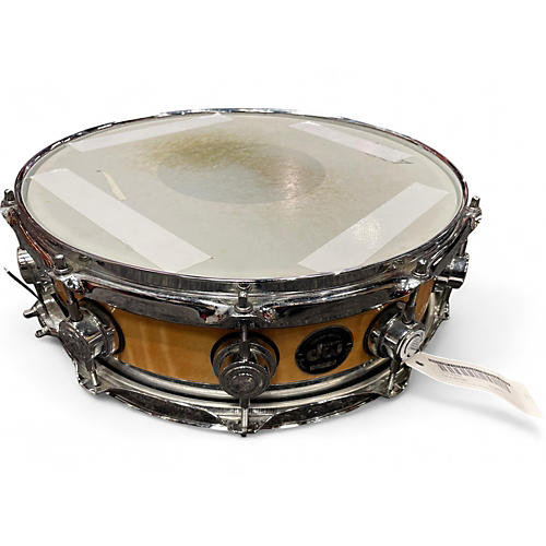 Used DW 3.5X14 Collector's Edge Series Finish Ply Snare Drum Natural Natural 106