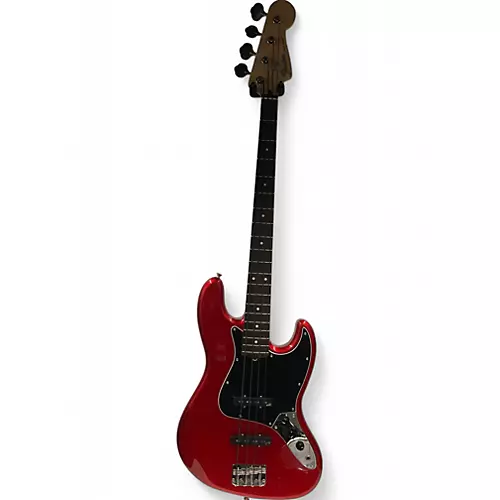 Used 2005 Fender JAZZ BASS Candy Apple Red Metallic Electric Bass Guitar Candy Apple Red Metallic
