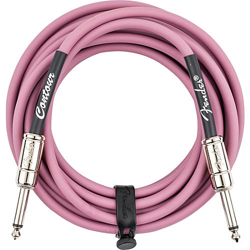 Fender Straight to Straight Instrument Contour Cable 18.6 ft. Burgundy Mist