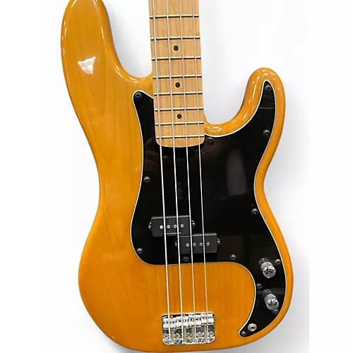 Used Squier VINTAGE MODIFIED P BASS Natural Electric Bass Guitar Natural