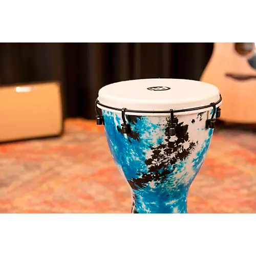 MEINL Alpine Series Synthetic Djembe 10 in. Galactic Blue Tie Dye