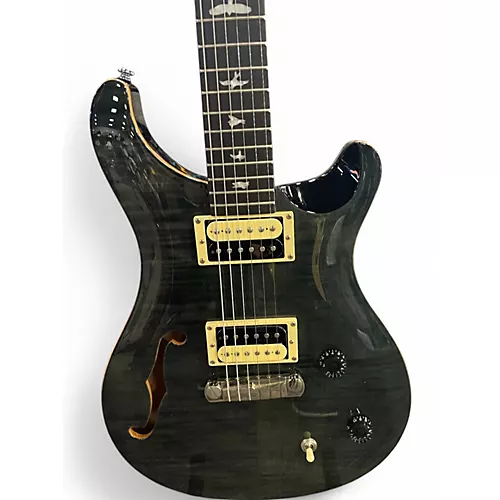 Used PRS SE Custom 22 Semi-Hollowbody Trans Gray Hollow Body Electric Guitar Trans Gray