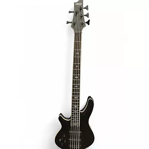 Used Schecter Guitar Research SLS EVIL TWIN-5 Satin Black Electric Bass Guitar Satin Black