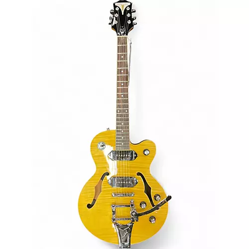 Used Epiphone Wildkat with Bigsby Antique Natural Hollow Body Electric Guitar Antique Natural