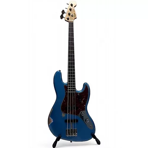 Used 2021 Fender 1960 Jazz Bass Relic Limited Lake Placid Blue Electric Bass Guitar Lake Placid Blue